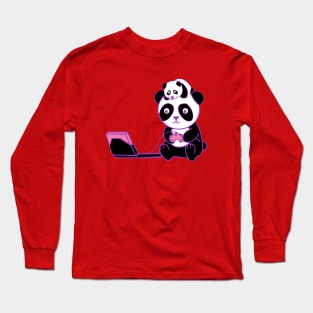 Dual Gaming Panda Long Sleeve T-Shirt